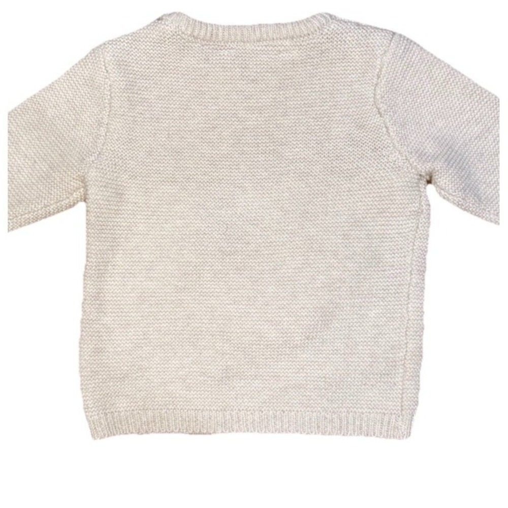 Rene Rofe Fox Knit Sweater Baby 6-9 Months Beige Woodland Forest Earthy Neutral - Picture 6 of 8